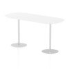 Dynamic Italia Boardroom Table 1145mm High - 2400 x 1000mm - White