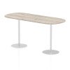 Dynamic Italia Boardroom Table 1145mm High - 2400 x 1000mm - Grey Oak