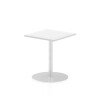 Dynamic Italia Square Table 725mm High - 600 x 600mm - White