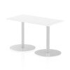 Dynamic Italia Rectangular Table 725mm High - 1200 x 600mm - White