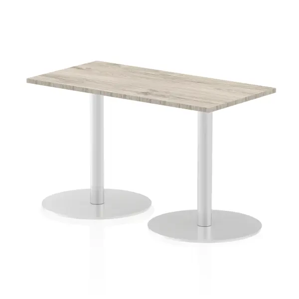 Dynamic Italia Rectangular Table 725mm High - 1200 x 800mm - Grey Oak