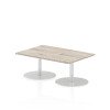Dynamic Italia Rectangular Table 475mm High - 1200 x 800mm - Grey Oak