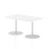 Dynamic Italia Rectangular Table 725mm High - 1400 x 800mm - White