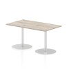 Dynamic Italia Rectangular Table 725mm High - 1400 x 800mm - Grey Oak