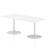 Dynamic Italia Rectangular Table 725mm High - 1800 x 800mm - White
