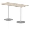 Dynamic Italia Rectangular Table 1145mm High - 1600 x 800mm - Grey Oak