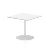Dynamic Italia Square Table 725mm High - 800 x 800mm - White