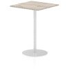 Dynamic Italia Square Table 1145mm High - 800 x 800mm - Grey Oak