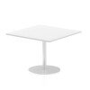 Dynamic Italia Square Table 725mm High - 1000 x 1000mm - White
