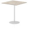 Dynamic Italia Square Table 1145mm High - 1000 x 1000mm - Grey Oak