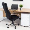 Chilli Whist Black Fabric Executive Chair