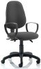 Dynamic Eclipse Plus 3 Chair with Loop Arms - Charcoal