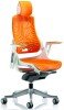 Dynamic Zure Elastomer Chair with Headrest - Elastomer Orange