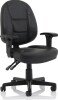 Dynamic Jackson High Back Executive Bonded Leather Chair with Height Adjustable Arms