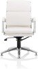 Dynamic Classic White Executive Chair with Chrome Glides