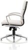 Dynamic Classic White Executive Chair with Chrome Glides