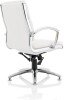 Dynamic Classic White Executive Chair with Chrome Glides