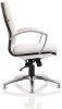 Dynamic Classic White Executive Chair with Chrome Glides