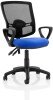 Dynamic Eclipse Plus 2 Lever Mesh Back Operator Chair with Fixed Arms - Blue