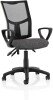 Dynamic Eclipse Plus 3 Lever Mesh Back Operator Chair with Fixed Arms - Charcoal