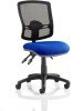 Dynamic Eclipse Plus 3 Lever Mesh Back Deluxe Operator Chair - Blue