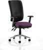 Dynamic Chiro Bespoke Seat Operator Chair with Adjustable Arms - Tansy Purple