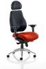 Dynamic Chiro Plus Ultimate Chair - Bespoke Seat - Tabasco Orange