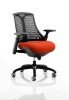 Dynamic Flex Black Frame Black Back Bespoke Seat Chair