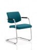 Dynamic Havanna Bespoke Fabric Cantilever Chair with Arms