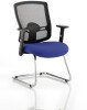 Dynamic Portland Mesh Back Cantilever Visitor Chair with Arms - Bespoke Fabric