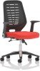 Dynamic Relay Task Operator Chair with Folding Arms, Black Back & Bespoke Seat - Bergamot Cherry