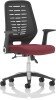 Dynamic Relay Task Operator Chair with Folding Arms, Black Back & Bespoke Seat - Ginseng Chilli