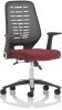 Dynamic Relay Task Operator Chair with Folding Arms, Silver Back & Bespoke Seat - Ginseng Chilli