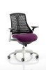 Dynamic Flex White Frame Black Back Bespoke Seat Chair