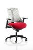 Dynamic Flex Black Frame White Back Bespoke Seat Chair