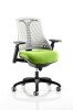 Dynamic Flex Black Frame White Back Bespoke Seat Chair