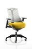 Dynamic Flex Black Frame White Back Bespoke Seat Chair