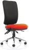 Dynamic Chiro Bespoke Seat Operator Chair - Tabasco Orange