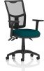 Dynamic Eclipse Plus III Lever Bespoke Task Operator Chair with Adjustable Arms - Maringa Teal