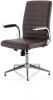 Dynamic Ezra Executive Leather Chair with Glides - Brown