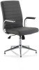 Dynamic Ezra Executive Leather Chair with Glides - Grey