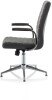 Dynamic Ezra Executive Leather Chair with Glides - Grey