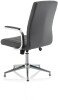 Dynamic Ezra Executive Leather Chair with Glides - Grey