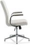 Dynamic Ezra Executive Leather Chair with Glides - White