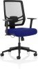 Dynamic Ergo Twist Bespoke Fabric Seat with Arms and Mesh Back - Stevia Blue