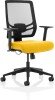 Dynamic Ergo Twist Bespoke Fabric Seat with Arms and Mesh Back - Senna Yellow