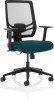 Dynamic Ergo Twist Bespoke Fabric Seat with Arms and Mesh Back - Maringa Teal