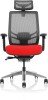 Dynamic Ergo Click Ergonomic Chair with Headrest - Tabasco Orange