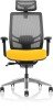 Dynamic Ergo Click Ergonomic Chair with Headrest - Senna Yellow