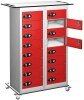 Probe TabBox 16 Compartment Trolley - 1050 x 800 x 305mm - Red (Similar to BS 04 E53)